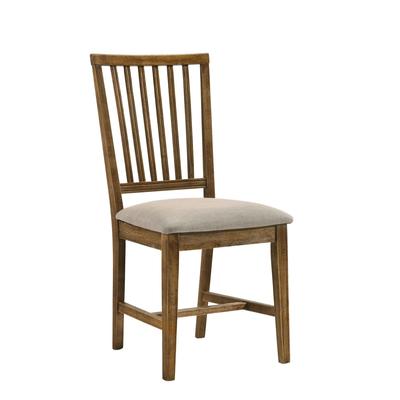 Side Chair (Set-2) by Acme in Tan Weathered Oak