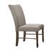 Side Chair (Set-2) by Acme in Cream Weathered Oak