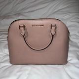 Michael Kors Bags | Michael Kors Adele Large Dome Satchel Michael Kors Purse | Color: Cream/Pink | Size: Os