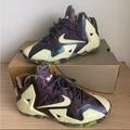 Nike Shoes | Nike Lebron 11 Gumbo Legend Glow In The Dark- 6.5 Y- 8 W | Color: Green/Purple | Size: 7b