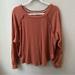 Anthropologie Tops | Anthropologie Pilcro Burnt Orange Long Sleeve Dolman Sleeve Top Women’s S | Color: Cream | Size: S