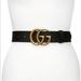 Gucci Accessories | Gucci Gg Logo Leather Belt Size: 70 | Color: Black | Size: 70