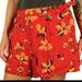 Anthropologie Shorts | Anthropologie Lilka Linen Floral Print Shorts | Color: Orange/Red | Size: S