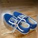 Vans Shoes | Blue Low Top Vans | Color: Blue/White | Size: 9