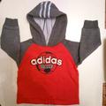 Adidas Shirts & Tops | Boy's Hooded Sweatshirt By Adidas | Color: Gray/Orange | Size: 2tb