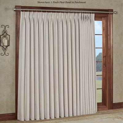 Marshfield Pinch Pleat Patio Panel, 100 x 96, Parchment