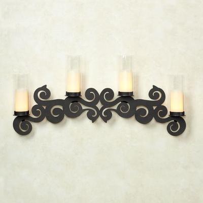 Saint Thomas Wall Sconce Candelabra , Black