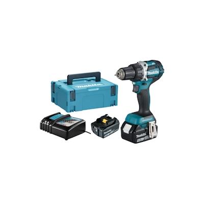 Makita DDF484RTJ Bohrmaschine Ohne Schlüssel 1,6 kg Schwarz, Blau