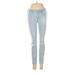 Hollister Jeggings - Low Rise: Blue Bottoms - Women's Size 26 - Stonewash