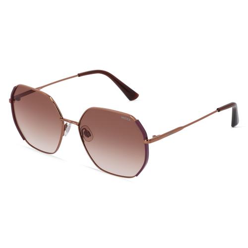 Mexx Eyes 6532 Damen-Sonnenbrille Vollrand Achteckig Metall-Gestell, lila