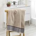 1001kdo - Drap de douche 70 x 130 cm ethnic Estebane Beige