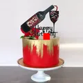 Topper gâteau Happy Birthday Happy Birthday Quicksand en acrylique de qualité supérieure