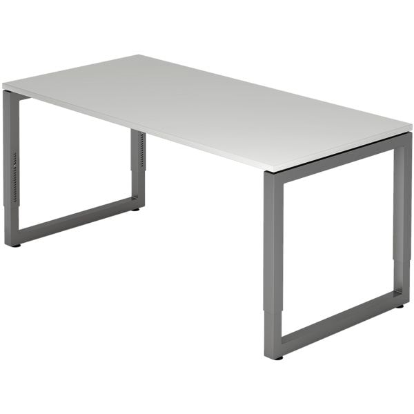 HAMMERBACHER Schreibtisch »R-Line« 160 cm Gestell graphitfb. grau, 160x85x80 cm