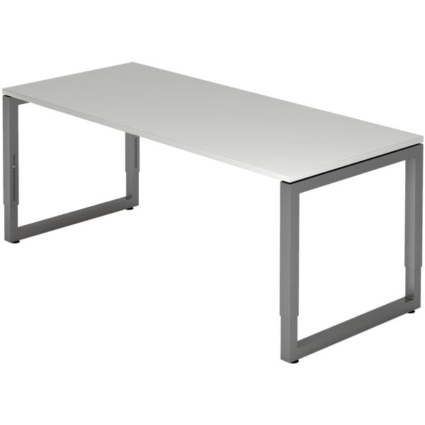 HAMMERBACHER Schreibtisch »R-Line« 180 cm Gestell graphitfb. grau, 180x85x80 cm