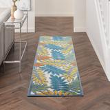 Nourison Aloha Leaf Print Vibrant Indoor/Outdoor Area Rug