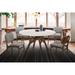 Venus Lima Wood and Faux Marble 5-Piece Dining Set in Walnut or Black
