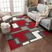 Well Woven Ruby Imagination Squares Modern Geometric Area Rug