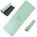 Yoga Mat with Alignment Marks - Lightweight Exercise Mat with Carry Strap for Home Workout or Travel by Wakeman Outdoors - N/A