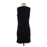 Lands' End Casual Dress - Sheath Crew Neck Sleeveless: Black Solid Dresses - Women's Size Small