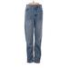 BDG Jeans - Mid/Reg Rise Straight Leg Boyfriend: Blue Bottoms - Women's Size 25 - Medium Wash