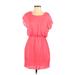 City Triangles Casual Dress - Mini: Pink Print Dresses - Women's Size Small