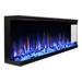 Touchstone Sideline Infinity 3 Sided Smart Electric Fireplace, Crystal in Black/Brown | 17.25 H x 50 W x 8 D in | Wayfair 80045