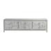 Artistica Home Signature Designs Elation White Long Media Console Wood in Gray/White | 30 H x 99.5 W x 17 D in | Wayfair 2267-908