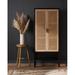 Birch Lane™ Boudreau Narrow Cabinet Wood in Black/Brown | 69 H x 30 W x 17 D in | Wayfair 5F6F5FD991A9475485BF10DABD4CC43A