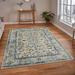 Blue/White 90 x 63 x 0.38 in Area Rug - AMER Rugs Aleyssa Traditional Bordered Durable Performance Blue/Yellow Area Rug | Wayfair MON45376