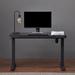Inbox Zero Keb Desks Wood/Metal in Black | 47.2 W x 23.6 D in | Wayfair DCFB10FB9CDB4E8BA3F8B571246CC307
