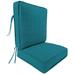 Latitude Run® 22" x 45" Outdoor Deep Seat Chair Cushion Set w/ Ties & Welt, Polyester | 4 H x 22 W x 45 D in | Wayfair