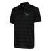 Men's Antigua Black Philadelphia Eagles Team Logo Throwback Compass Polo