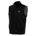 Men's Antigua Black Carolina Panthers Team Logo Throwback Links Golf Full-Zip Vest