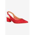 Wide Width Women's Pranil Pumps by J. Renee in Red (Size 9 W)