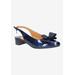 Wide Width Women's Tanay Pumps by J. Renee in Patent Navy (Size 11 W)