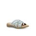 Women's Hazel Slide Sandal by Eastland in Light Blue (Size 7 M)