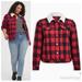 Torrid Jackets & Coats | #39 Nwt Torrid Trucker Coat Sherpa Collar- Buffalo Plaid Red | Color: Black/Red | Size: Various