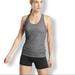 Athleta Tops | Athleta Fastest Track Racerback Tank Top Heathered Gray Size Medium | Color: Gray | Size: M