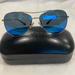 Coach Accessories | Coach Silver & Blue Aviator Blue Sunglasses | Color: Blue | Size: Os