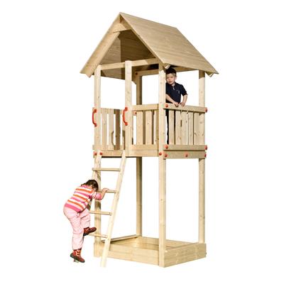 Spielturm WEKA "Tabaluga Drachenturm mit Satteldach", beige (natur), Spieltürme, KinderB:150cm H:331cm T:165cm, Holzwerkstoff, BxTxH: 150x165x331 cm, B:150cm H:331cm T:165cm