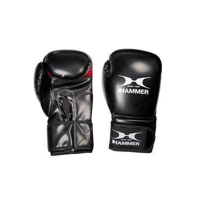 Boxhandschuhe HAMMER "X-Shock" Gr. 1 8 oz, schwarz (schwarz, rot) Boxhandschuhe