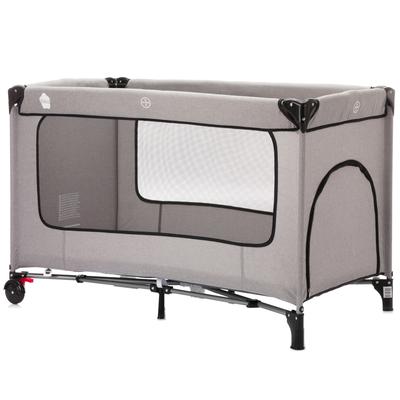 Baby-Reisebett FILLIKID "Reisebett mit Komfortmatratze, hellgrau melange", Baby, Gr. Liegefläche B/L: 60cm x 120cm, kein Härtegrad, Kaltschaummatratze, grau (hellgrau melange), Polyester, Aluminium, Babybetten, inkl. Transporttasche