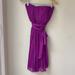 J. Crew Dresses | J.Crew Purple Pleated 100% Silk Strapless Dress | Color: Purple | Size: 2