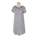 Market and Spruce Casual Dress - Shift: White Stripes Dresses - Women's Size Small