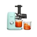 Hazel Quinn Masticating Juicer, Slow Cold Press Juicer Machines for Fruit and Vegetable, Filter-Free for Easy to Clean, 2-Speed Modes & Reverse Function, 80 RPM Quiet Motor Below 65dB, Mint Green