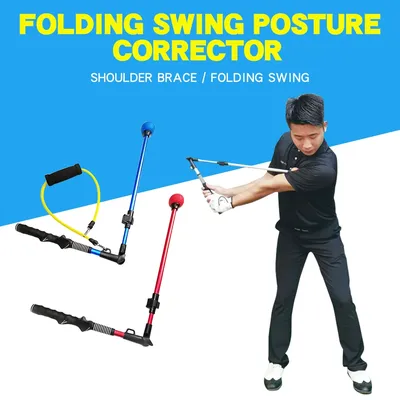 Bâton d'entraînement de swing de golf pliant entraînement de posture aides à l'entraînement de