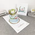 Carte-cadeau pop-up 3D pour fête d'anniversaire cartes de fête à thème pour enfants épouse fête