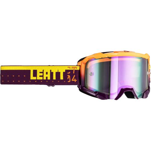 Leatt Velocity 4.5 Iriz CT Motocross Brille, lila-gelb
