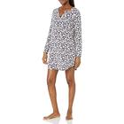Amazon Essentials Damen Still-Nachthemd, Marineblau Silhouette mit Blumen, XXS