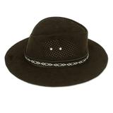 Classic Look in Black,'Handcrafted Black Leather Hat from Mexico'